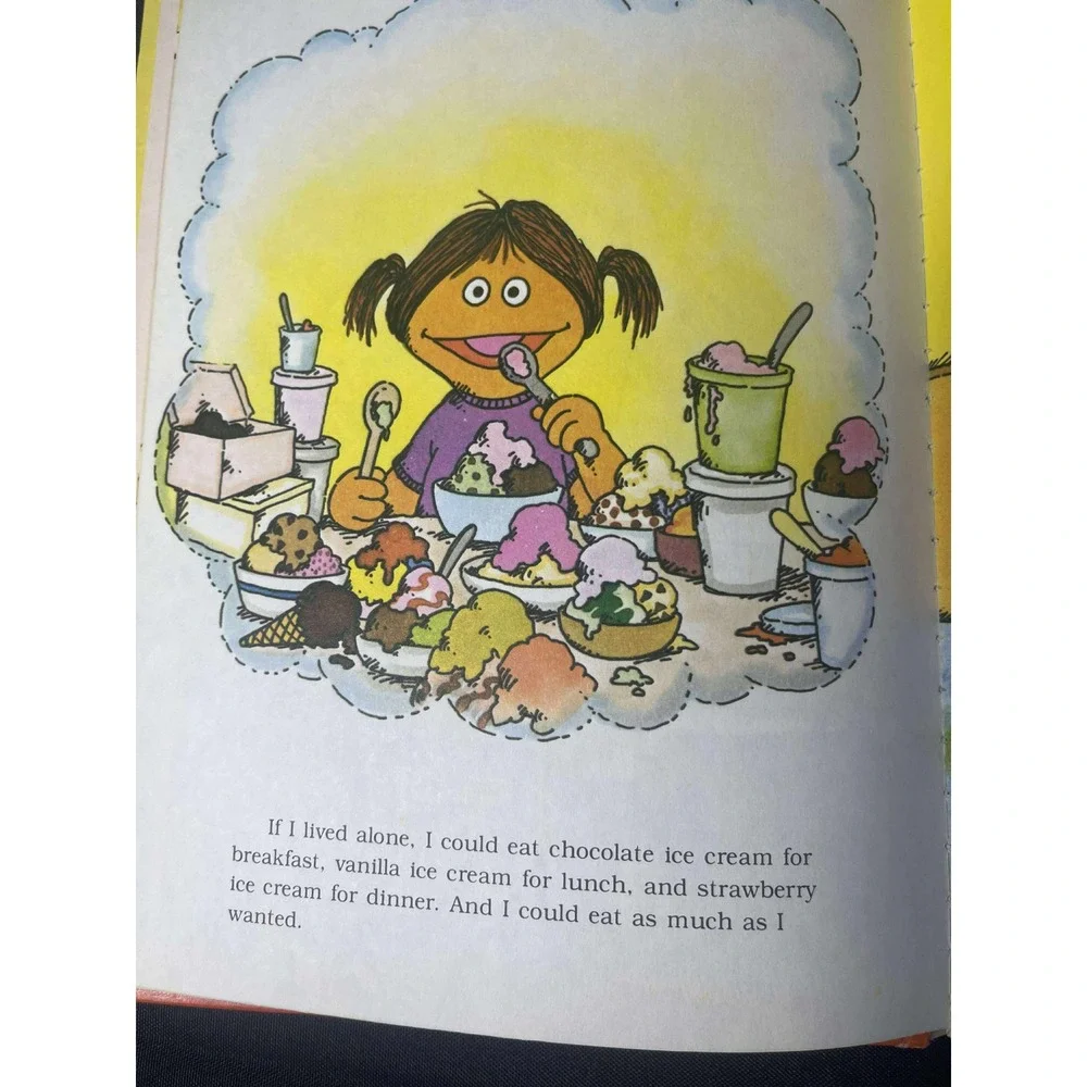Sesame Street If‎ I Lived Alone Childrens Book Featuring Jim Henson Muppets